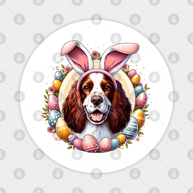 Sussex Spaniel Enjoys Easter with Bunny Ears Delight Magnet by ArtRUs